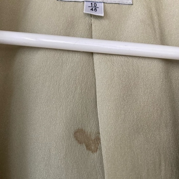 Armani Collezioni Cream Shimmery Button Front Blazer 10 - Picture 6 of 8